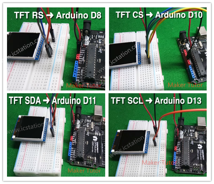 1.44" Colorful LCD Screen Module Compatible with Arduino ICStation
